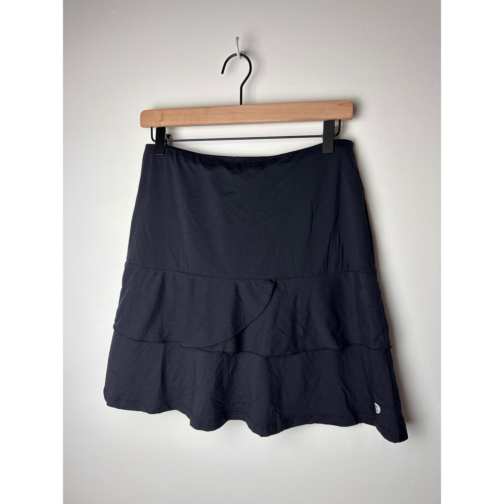 Bette & Court Black Tiered Ruffle Athletic‎ Skort Skirt Women's Size S